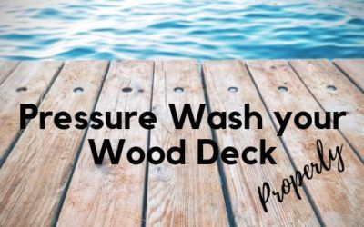 How to Clean a Wood Deck With a Pressure Washer